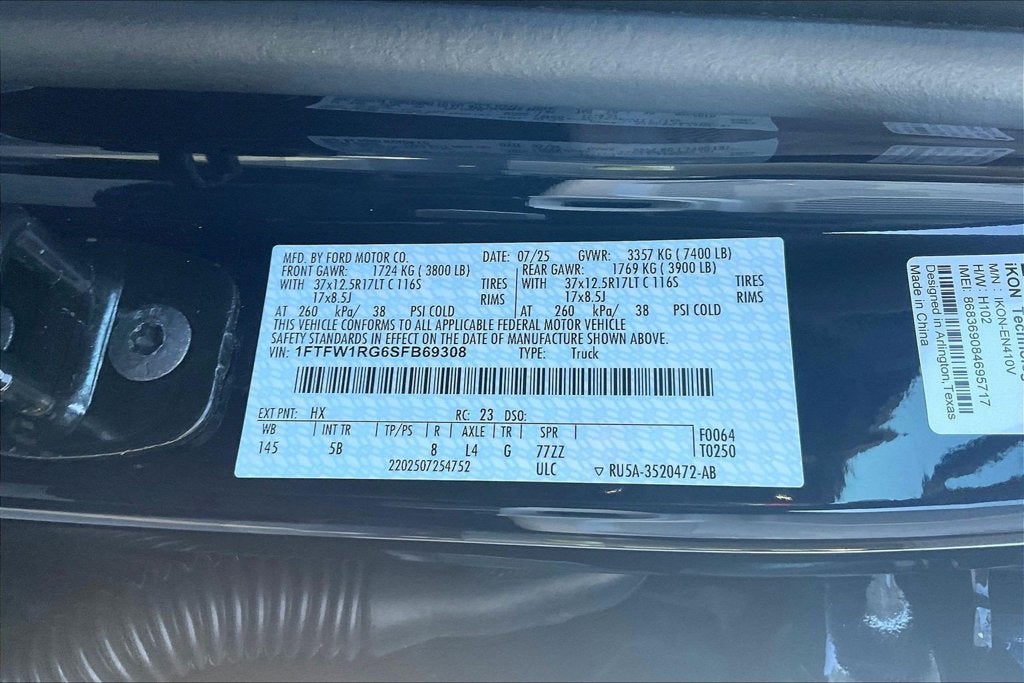 2025 Ford F-150 Raptor 802A