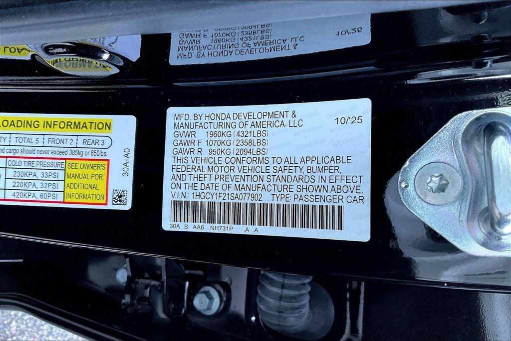 2025 Honda Accord LX