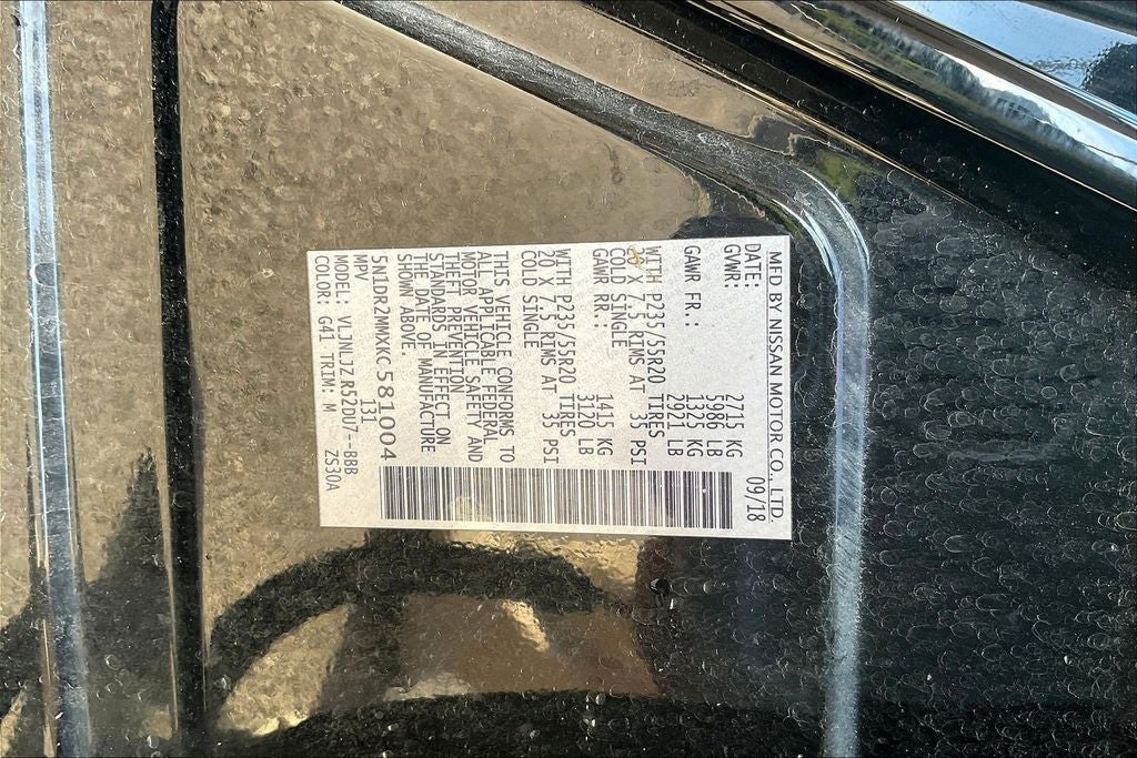 2019 Nissan Pathfinder Platinum