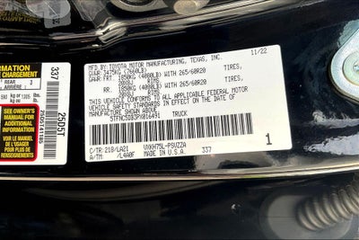 2023 Toyota Tundra Hybrid Platinum