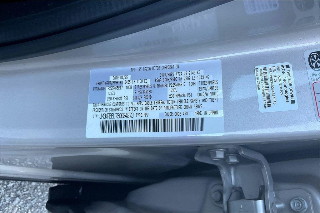 2025 Mazda Mazda CX-5 2.5 S Select Package
